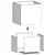 Produktbild 8 för Odlingslådor 2 st vit 32x30x29 cm kallvalsat stål