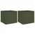 Produktbild 2 för Odlingslådor 2 st olivgrön 32x30x29 cm kallvalsat stål