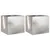 Produktbild 2 för Odlingslådor 2 st silver 32x30x29 cm rostfritt stål