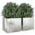Produktbild 4 för Odlingslådor 2 st silver 32x30x29 cm rostfritt stål