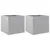 Produktbild 2 för Odlingslådor 2 st silver 32x30x29 cm galvaniserat stål