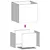 Produktbild 9 för Odlingslådor 2 st silver 32x30x29 cm galvaniserat stål