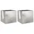 Produktbild 2 för Odlingslådor 2 st silver 42x40x39 cm rostfritt stål