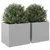 Produktbild 4 för Odlingslådor 2 st silver 49x47x46 cm galvaniserat stål