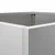 Produktbild 9 för Odlingslådor 2 st silver 49x47x46 cm galvaniserat stål