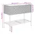 Produktbild 12 för Odlingslådor med hylla 2 st svart 90x40x75 cm konstrotting