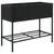 Produktbild 5 för Odlingslådor med hylla 2 st svart 90x40x75 cm konstrotting