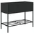 Produktbild 8 för Odlingslådor med hylla 2 st svart 90x40x75 cm konstrotting