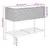 Produktbild 12 för Odlingslådor med hylla 2 st brun 90x40x75 cm konstrotting