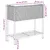 Produktbild 12 för Odlingslådor med hylla 2 st svart 70x28x70 cm konstrotting