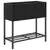Produktbild 5 för Odlingslådor med hylla 2 st svart 70x28x70 cm konstrotting
