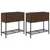 Produktbild 2 för Odlingslådor med hylla 2 st brun 70x28x70 cm konstrotting