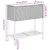 Produktbild 12 för Odlingslådor med hylla 2 st brun 70x28x70 cm konstrotting