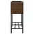 Produktbild 7 för Odlingslådor med hylla 2 st brun 70x28x70 cm konstrotting