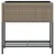 Produktbild 6 för Odlingslådor med hylla 2 st grå 70x28x70 cm konstrotting