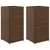 Produktbild 2 för Odlingslådor 2 st brun 30x30x60 cm konstrotting