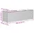 Produktbild 12 för Odlingslådor med 3 krukor 2 st brun 105x30x32 cm konstrotting