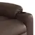 Produktbild 9 för Massagefåtölj brun konstläder