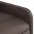 Produktbild 9 för Massagefåtölj brun konstläder