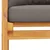 Produktbild 7 för Trädgårdsbänk 120 cm med dyna massivt akaciaträ