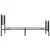 Produktbild 5 för Sängram med huvudgavel och fotgavel svart metall 107x203 cm