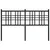 Produktbild 4 för Huvudgavel metall svart 140 cm