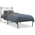 Produktbild 2 för Sängram med huvudgavel metall svart 75x190 cm