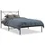 Produktbild 2 för Sängram med huvudgavel metall svart 107x203 cm
