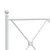 Produktbild 7 för Sängram med huvudgavel metall vit 140x190 cm