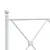 Produktbild 7 för Sängram med huvudgavel metall vit 183x213 cm