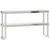 Produktbild 2 för Överhylla för arbetsbord 2 hyllor 110x30x65 cm rostfritt stål