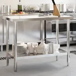Arbetsbord 110x55x85 cm rostfritt stål