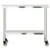 Produktbild 5 för Arbetsbord med hjul 110x55x85 cm rostfritt stål