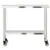 Produktbild 5 för Arbetsbord med hjul 110x55x85 cm rostfritt stål