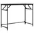 Produktbild 2 för Skrivbord svart 100x45x76 cm trä pulverlackerat stål