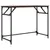 Produktbild 2 för Skrivbord brun ek 100x45x76 cm trä pulverlackerat stål