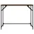Produktbild 5 för Skrivbord brun ek 100x45x76 cm trä pulverlackerat stål