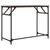 Produktbild 7 för Skrivbord brun ek 100x45x76 cm trä pulverlackerat stål