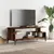 Produktbild 3 för Tv-bänk rökfärgad ek 102x40x41 cm trä pulverlackerat stål