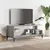 Produktbild 3 för Tv-bänk grå sonoma 102x40x41 cm trä pulverlackerat stål