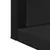 Produktbild 7 för Badrumsspegel med hylla svart 50x12x60 cm konstruerat trä