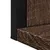 Produktbild 7 för Badrumsspegel m. hylla brun ek 50x12x60 cm konstruerat trä