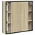 Produktbild 8 för Spegelskåp för badrum sonoma-ek 60x16x60 cm konstruerat trä