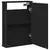 Produktbild 5 för Spegelskåp för badrum svart 42x12x60 cm konstruerat trä