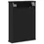 Produktbild 7 för Spegelskåp för badrum svart 42x12x60 cm konstruerat trä