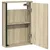 Produktbild 5 för Spegelskåp för badrum sonoma-ek 42x12x60 cm konstruerat trä