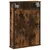 Produktbild 7 för Spegelskåp för badrum rökig ek 42x12x60 cm konstruerat trä
