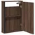 Produktbild 5 för Spegelskåp för badrum brun ek 42x12x60 cm konstruerat trä