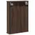 Produktbild 7 för Spegelskåp för badrum brun ek 42x12x60 cm konstruerat trä