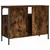 Produktbild 8 för Tvättställsskåp rökfärgad ek 80x30x60 cm konstruerat trä 